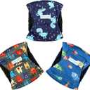 Paw Legend Washable Dogs Diapers Male Dog Belly Bands for Male Dogs Diapers Reusable Puppy & Doggie Diapers Male (3 Pack, Large)