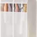 47" Transparent Visual Three-dimensional Dust-proof Cover: Waterproof and Dust-proof Clothes Storage Cover for Down Jackets in Wardrobes, with Zippers for Suit Covers. (35.4*31.5*23.6)