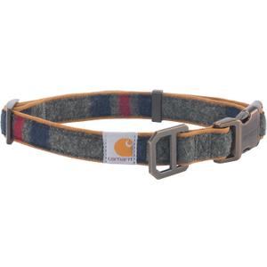 Carhartt Pet Fully Adjustable Webbing Collars for Dogs, Reflective Stitching for Visibility, Blanket Stripe, Medium