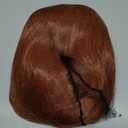 Wiggy Mermaid Brown Beehive Wigs for Women, Auburn Vintage Bouffant Wig, Long Copper Curly Victorian Fembot Wig 50s 60s 70s for Women for Halloween Costume Party + Cap