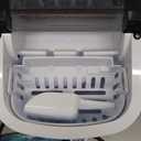 EUHOMY Ice Maker Countertop, 9 Cubes Ready in 6 Mins, 26lbs/24H, Self-Cleaning, Portable Ice Maker Machine with Carry Handle, Basket and Scoop, 2 Sizes of Bullet Ice for Home, Kitchen, Office