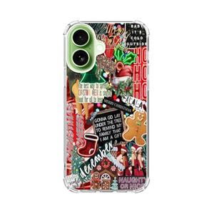 Liehad Winter Collage Christmas Phone Case for iPhone 17, Cute Christmas Festival Phone Cover, Soft Trendy TPU Cover Case