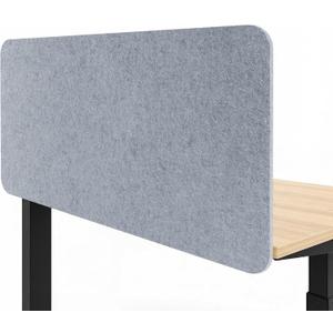 Desk Divider, Clamp On Felt Desk Privacy Panels, Acoustic Sound Absorbing Desk Partition for Office Desk, Reduce Distractions, Light Gray, 1 Pack, 24 x 48 in