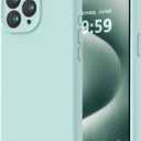 LOVE 3000 Designed for iPhone 15 Pro Max Case, Premium Silicone with [Soft Anti-Scratch Microfiber Lining] Shockproof Protective Phone Case for Men Women Girls 6.7", Mint