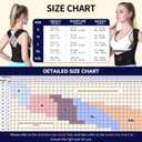 VOKOKOYA Posture Corrector for Women and Men,Adjustable Shoulder Straightener,Back Support Brace,Upper Spine scoliosis, hunchback Black XX-Large