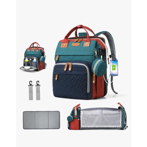 Diaper Bag Backpack, Multifunction Waterproof Diaper Bag for Baby, with Diaper Changing Station, Newborn Essentials Must Haves, Baby Portable Bag, Unisex