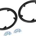 2pcs 48 Teeth 9.5cm 5 Holes Bicycle Bike Crankset Chain Wheel Cover Protection Chain Wheel Protective Black Replace Parts