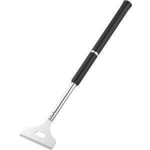 Extra Length Griddle Scraper,Griddle Cleaning Scraper with 16" 7 Handle,Heavy Duty Stainless Steel Grill Scraper,Flat top griddles Grill Accessories Cleaning Kit for Indoor,Outdoor