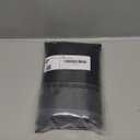 OWENIE Black Premium Sheer Curtains, 2 Panels Set, 42W x 72L, Rod Pocket, Polyester, Light Filtering, Living Room, Kitchen Room, Modern Style