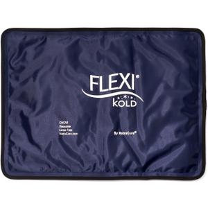FlexiKold Gel Ice Packs (Standard Large: 10.5" x 14.5") for Injuries Reusable, Back Pain Relief, Knee Wrap, After Surgery, Ice Pack for Knee, Shoulder - 6300-COLD by NatraCure (Large (Pack of 1))