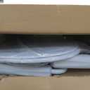 Drive Medical 11148-1 Folding Steel Bedside Commode Chair, Portable Toilet, Supports Individuals Weighing Up To 350 Lbs, with 7.5 Qt. Bucket and 13.5 Inch Seat, Grey