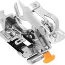 55705 Ruffler Foot Sewing Attachment, Adjustable Gathering Foot, Stainless Steel Sewing Machine Gathering Presser Foot, Foldable up to 8mm and Pleat Distance 60mm