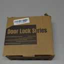 Moquin Wave Design Keyed Entry Door Lever with Lock, Reversible Door Handle for Right/Left Side Front/Entrance Door Lock in Satin Nickel Finish