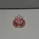 Lid Name Plate Topper for Stanley Cup 40 30 oz - Crown Cute Decoration Accessories for Tumbler, Water Bottle Glitter Decor for Women Girls (Light Pink)