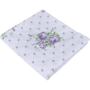 Queen Size Flat Bed Sheets Only Cotton Purple Floral Pattern Top Sheets Easy Care Soft Flat Sheet Twin XL