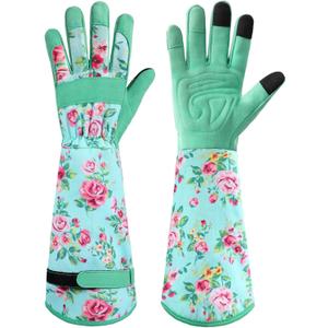 Gardening Gloves for Women Long Sleeve Garden Gloves Ladies Light Protective Gloves for Yard & Outdoor Work, One Size