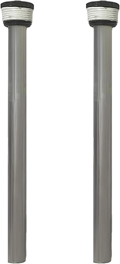 Suburban 2-Pack Magnesium Anode Rods for SW Models RV Tank Water Heaters, Stainless Steel Core, Extends Water Heater Tank Life (521421)