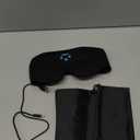 Voerou Sleep Headphones 3D Sleep Mask with Bluetooth, Adjustable Wireless Eye Mask for Sleeping for Women Men, Sleeping Headphone with Ultra-Thin Stereo Speakers Perfect for Sleep Naps (Ink Black)