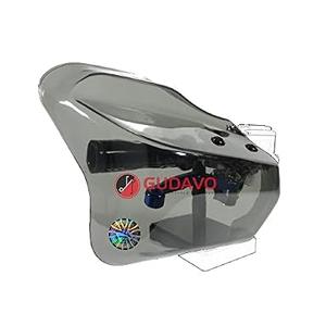 Motorcycle Touring Hand Guards wind protector white/ clear smoky handguard deflectors 8mm10mm Compatible with Harley-Davidson KAWASAKI vn800 900 1500 YAMAHA SUZUKI HONDA BMW