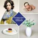 GFCC 8FTX10FT Ivory Backdrop Background for Photography Photo Booth Backdrop for Photoshoot Background Screen Video Recording Parties Curtain