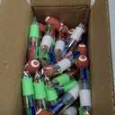 LiYiQ 50 Pcs Football Multicolor Pen in One Cartoon Cute Fun 4-in-1 Cute Pens Bulk Kawaii Football Shape Cool Ballpoint Pens Fun Gifts