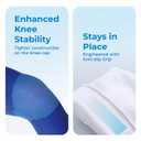 LP 647 Knee Brace For Arthritis Pain, Knee Pain Relief, Injury Recovery - Knee Sleeve For Weightlifting, Basketball, Hiking, Biking, Running, For Men Women (Dark Blue, L, 1pcs)