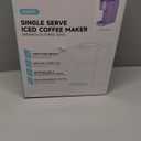 Single Serve Coffee Maker for K Cup, Ground and Tea, Hot and Iced Coffee Machines with Bold Setting, 6 to 16 Oz Brew Sizes, Compact for Small Spaces, Purple (2.0 Version)