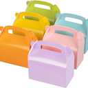 Oletx 30-Pack Colorful Party Favor Treat Boxes, Goodie Boxes, Gable Paper Gift Boxes with Handles. Perfect for Rainbow Party Decoration Supplies