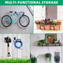 Garden Hose Holder - Heavy Duty Metal Hanger Wall Mount, Water Hose Holder for Outside Yard, Water Hose Reel, Hose Rack, Hose Hook