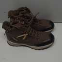 Men's Winter Snow Boots Waterproof Warm Hiking Shoes Non-Slip Lightweight Outdoor Breathable Comfortable Trekking Footwear (11, Dark Brown)