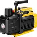 SPECSTAR 3/4 HP 7.2 CFM 110V Dual Stage Rotary Vane HVAC Air Vacuum Pump for R134a R12 R22 R502 R410a Systems with 2 Oil Bottles for Air Conditioner Servicing Resin Degassing and More