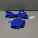 Cupshe Blue Swimsuit Top Size S Bottom Size M