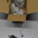 Finnhomy Stem Caster Wheels 2 Inch Heavy Duty Threaded Swivel Casters 1/4" - 20 x 1 Set of 4 for Wire Shelve Wheels P Anti-wear Smooth Casters, Black