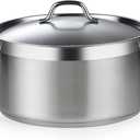 Cooks Standard Dutch Oven Casserole with Lid, 9 Quart Professional Stainless Steel Stockpots, Silver