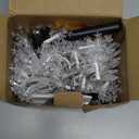 Mudder Christmas Snowflake String Lights, 10ft 30 LED, Battery Powered, 8 Modes, Remote and Timer Control Decoration for Christmas Snow Theme Parties Indoor Outdoor Lighting