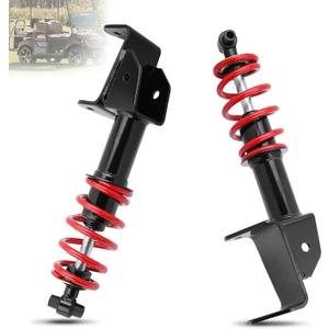Front Golf Cart Shock Absorbers Heavy Duty with Springs Compatible with 2007-2016 Yamaha Drive G29 Gas & Electric Golf Carts Passenger and Driver Side Replace# JW2-F3390-00-00 JW2-F3350-00RED