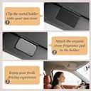 Car Air Freshener - Stone Air Freshener - Car Odor Eliminator - Long Lasting Scent - Car Scent - VISOR CLIP INCLUDED (Honey Peach)