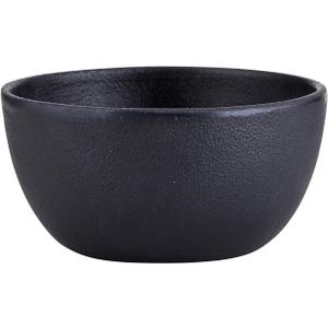 47th & Main Durable Black Cast Iron Bowl, Medium, Round, 32 fluid ounces