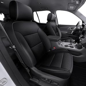 TTX LIGHTING Seat Covers for Chevy Traverse 2018 2019 2020 2021 2022 2023Only for 7-seat Faux Leather Car Seat Covers Full Set