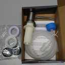 Soap Dispenser for Kitchen Sink, Built in Sink Soap Dispenser (Brushed Nickel), Countertop Dish Soap Dispenser Stainless Steel Pump with 47" Extension Tube kit, No Need to Frequent Refills