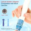 No Prick Pain Lancing Device Pen with 12 Adjustable Depth Settings - lancet device for DNA, and Family Health Testing