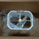 Royal Designs, Inc. DSO-68-16EG-2 Rectangle Cut Corner Bell Designer Lamp Shade, (6.25x8) x (11x16) x 12, Eggshell, 2-Pack