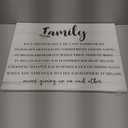 Rustic Family isn't Defined Canvas Painting Framed Wall Art Decor for Living Room Bedroom Home, Funny Farmhouse Family Quote Canvas Poster Print Present 11.5x15 inches