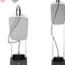 1500W Standing Clothes Steamer with Adjustable Ironing Board, 90 Min Steam Time, 8 Steam Levels, 2.5L Tank - Professional Garment Steamer, dark grey