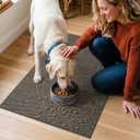 Area Rugs for Kitchen,Living Room,6 Pieces 12"x12" Super Absorbent and DIY Square Carpet,Non Slip Machine Washable Rug,Soft Indoor Floor Carpet for Bedroom,Office,Sink,Laundry,Taupe