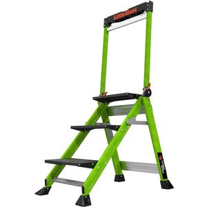 Little Giant Jumbo Step 3-Step Foldable 3 ft Fiberglass Stool