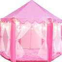 Princess Tent for Kids - 55" X 53" with Led Star Lights | Princess Toys | Toddler Play Tent | Playhouse, Castle