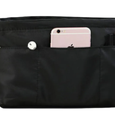 Lckaey Purse organizer insert for neverfull handbag is compatible with more similar brands of tote bag-nylon organizer 3055black-XS