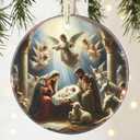 Nativity Christian Ornament - Religious Gift Idea for Christmas Tree Decor