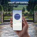 CO-Z Smart Automatic Gate Opener Kit, App Compatible Dual Swing Gate Opener for Doors up to 880lb *2, with Remote Controls & Release Keys, Electric Gate Opening System for Driveway Home